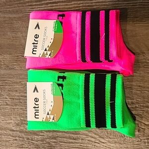Mitre Soccer Socks Size Junior, Shoe Size 9-2